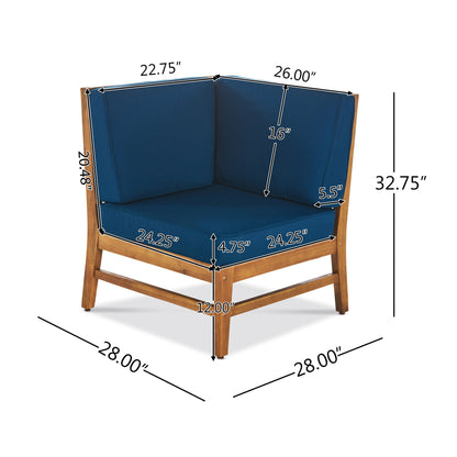 Perla - 6 Pieces Sofa Set - Blue