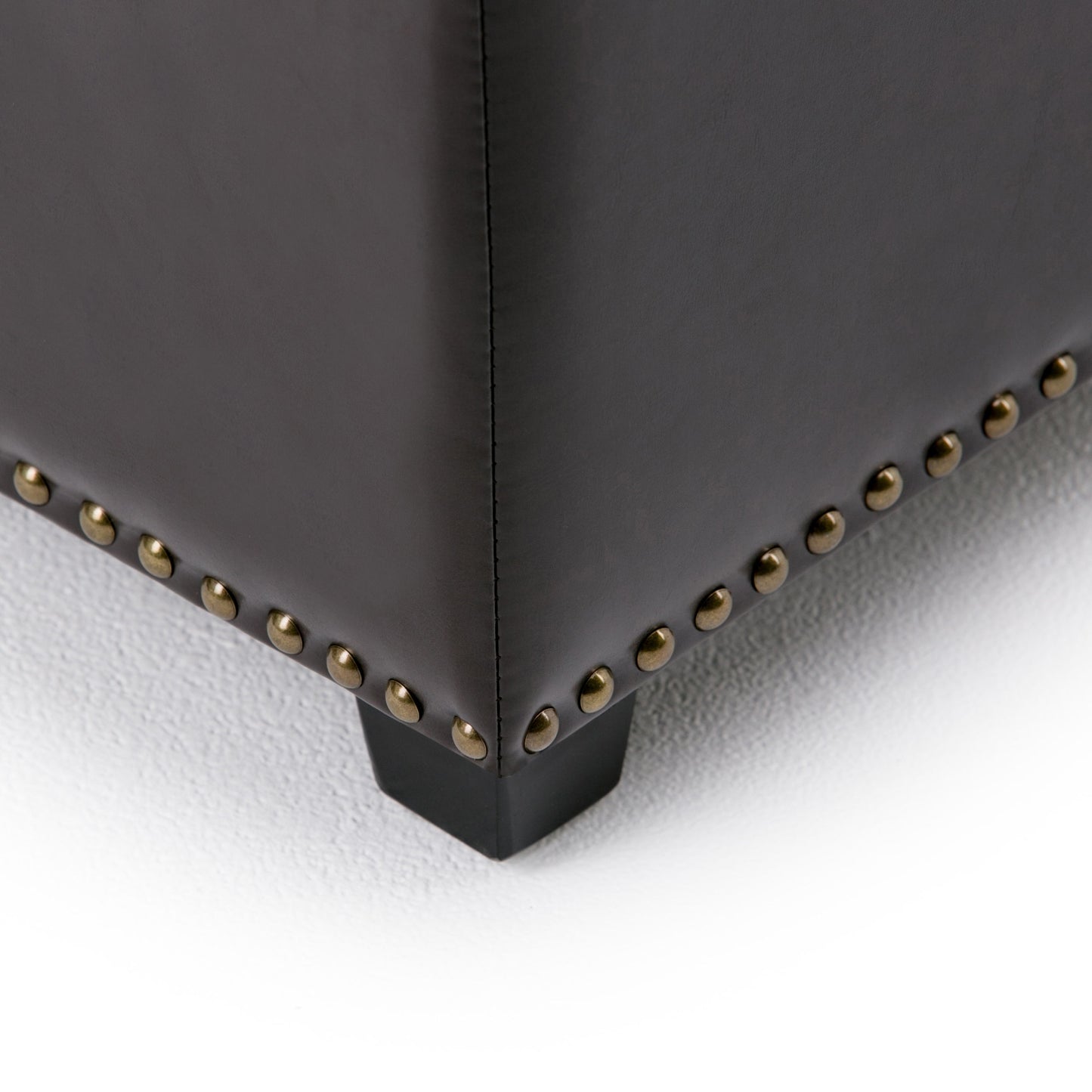 Kingsley - Large Storage Ottoman - Coffee Brown