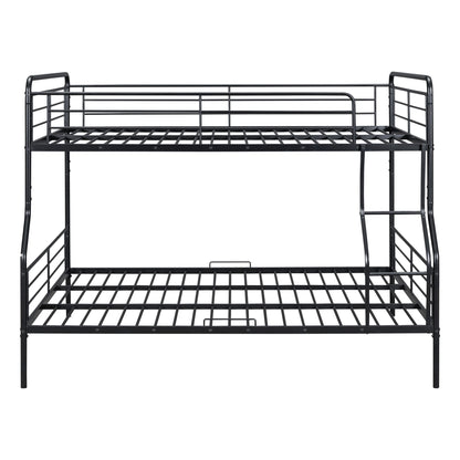 Full Long Over Queen Bunk Bed - Black