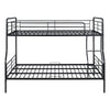Full Long Over Queen Bunk Bed - Black