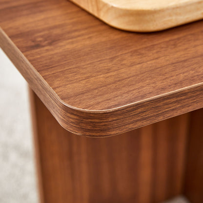 Modern Triangular Support Tea Table, Lightweight And Stable, Perfectly Integrating Nature And Industry - Walnut