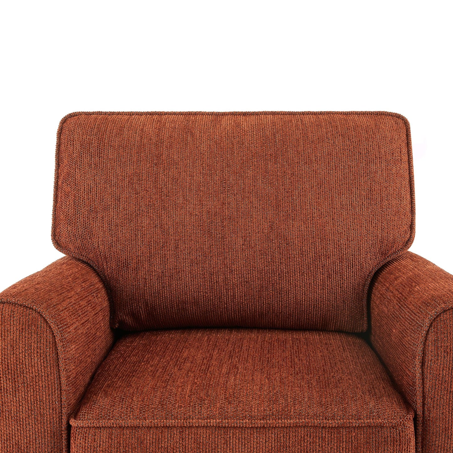 360 Degree Swivel Chair Accent Barrel Armchair With Side Pockets - Red