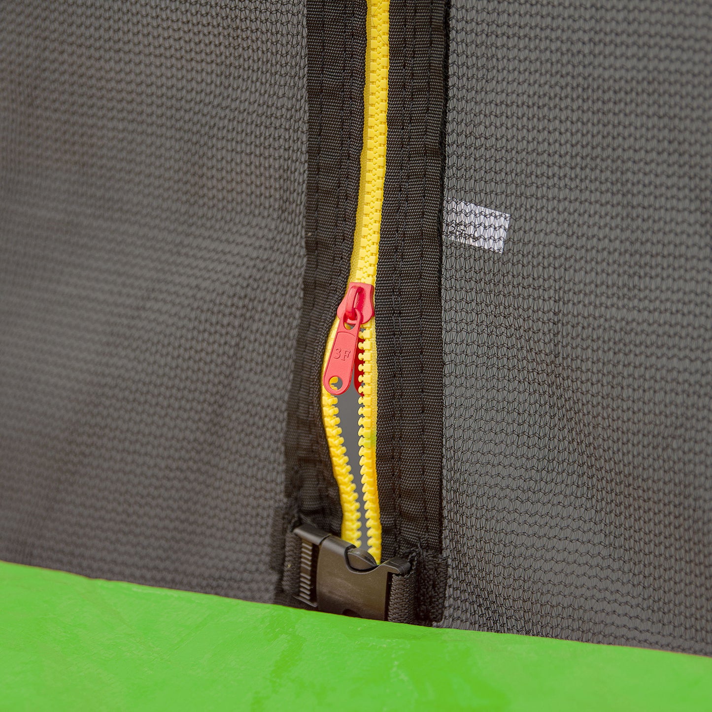 15Ft Trampoline With Basketball Hoop Inflator And Ladder (Inner Safety Enclosure) - Green