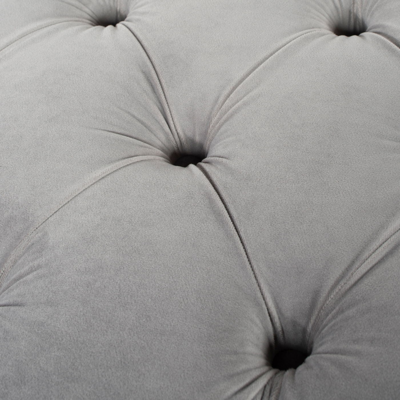 Jacqueline - Tufted Roll Arm Storage Bench - Opal Gray