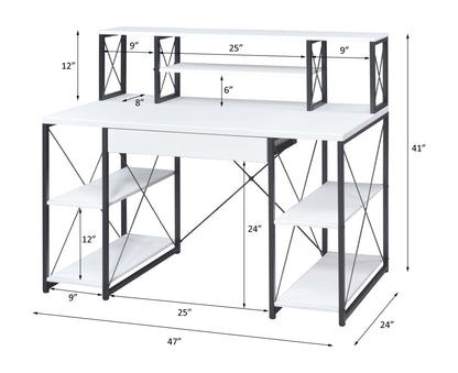 Amiel - All Purpose Writing Desk - White