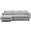 Morrison - Left Sectional Sofa - Mist Gray
