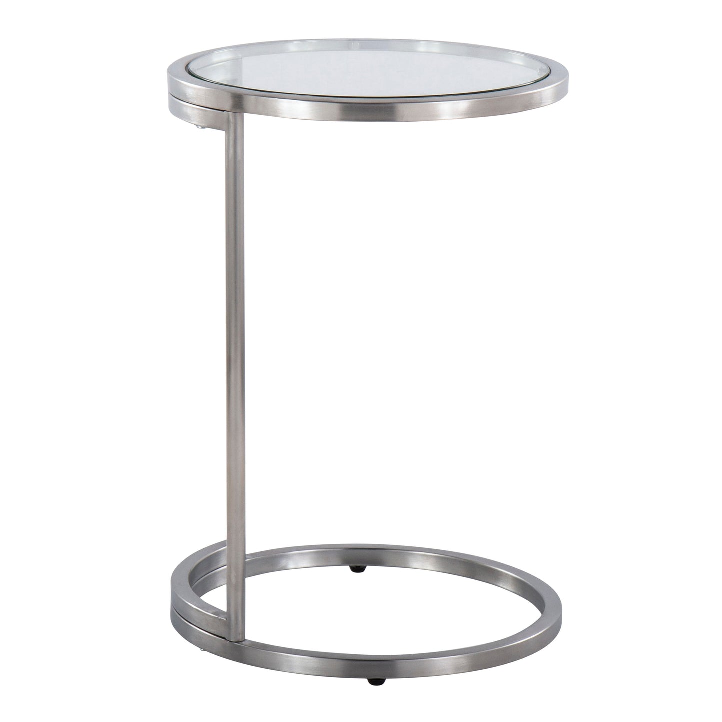 Zenn - Round End Table - Clear