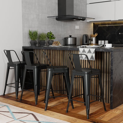 Rayne - Counter Height Stool (Set of 4) - Black