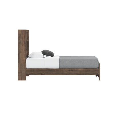 Plinz - Twin Bookcase Bed - Brown