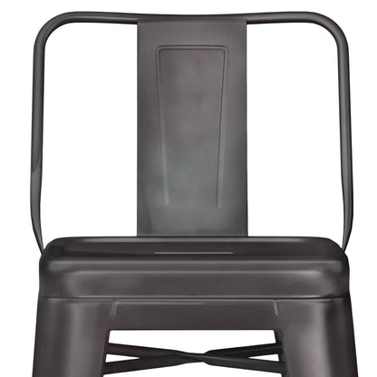 Rayne - Metal Counter Height Stool (Set of 2) - Gunmetal Gray