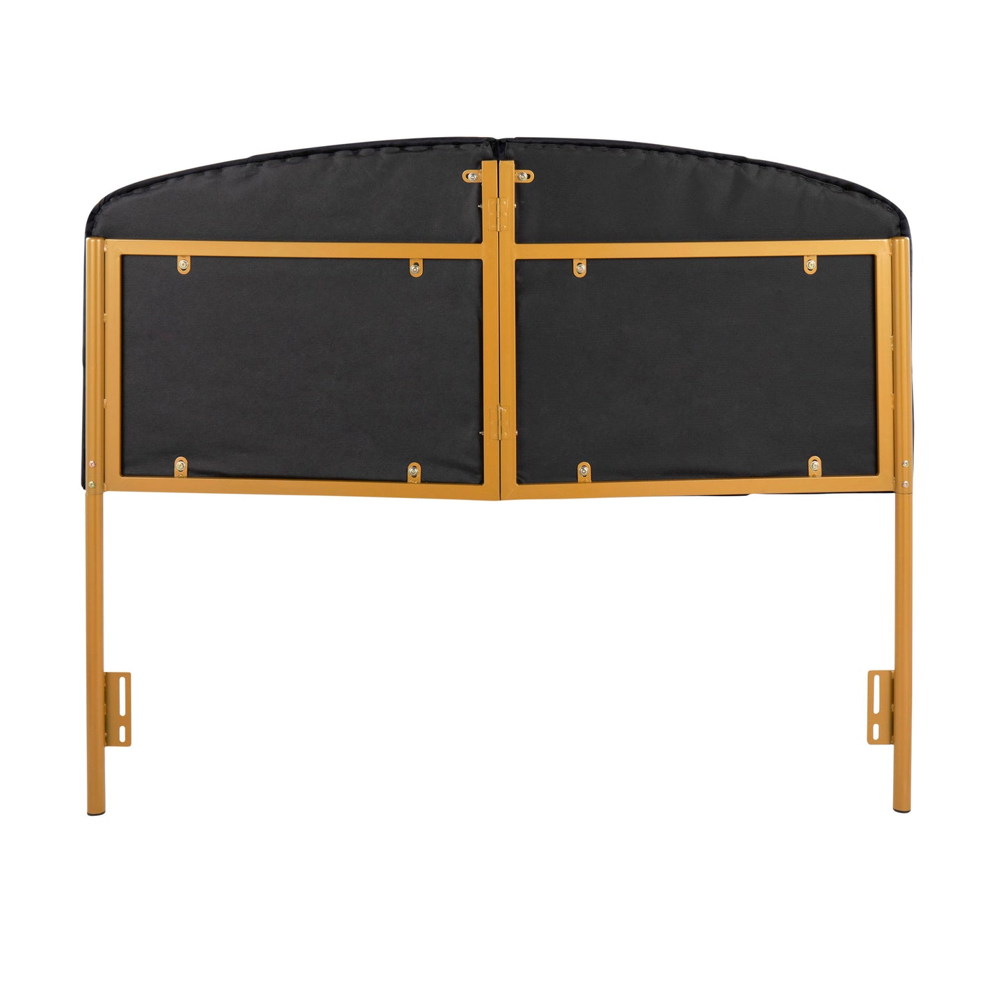 Lindsey - Queen Headboard Contemporary Glam - Gold / Black