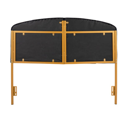 Lindsey - Queen Headboard Contemporary Glam - Gold / Black