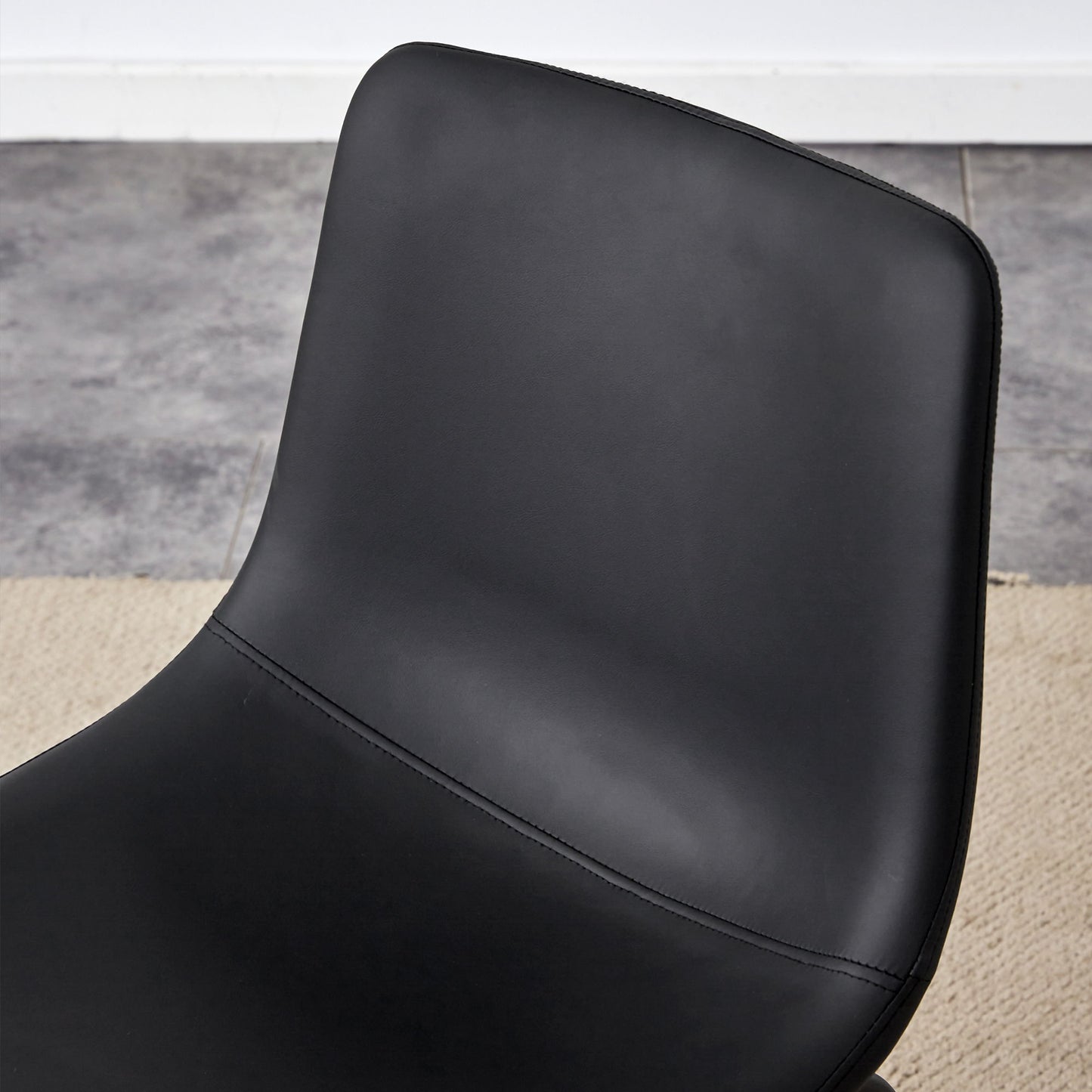 (Set of 4) Classic Chairs, A Stylish Seat Suitable For Modern Minimalist And Industrial Style Environments - Black