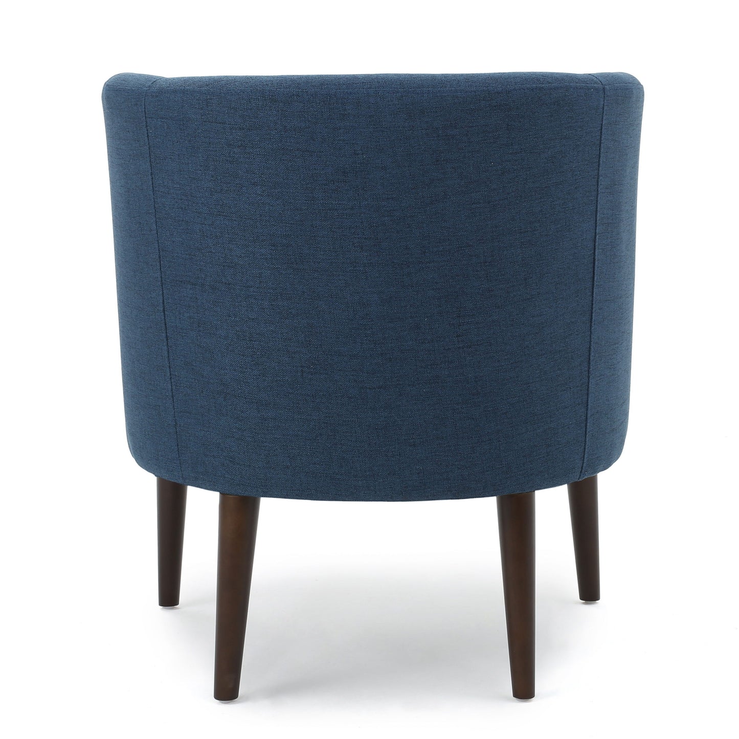 Contemporary Upholstered Club Chair With Button Tufting - Navy Blue