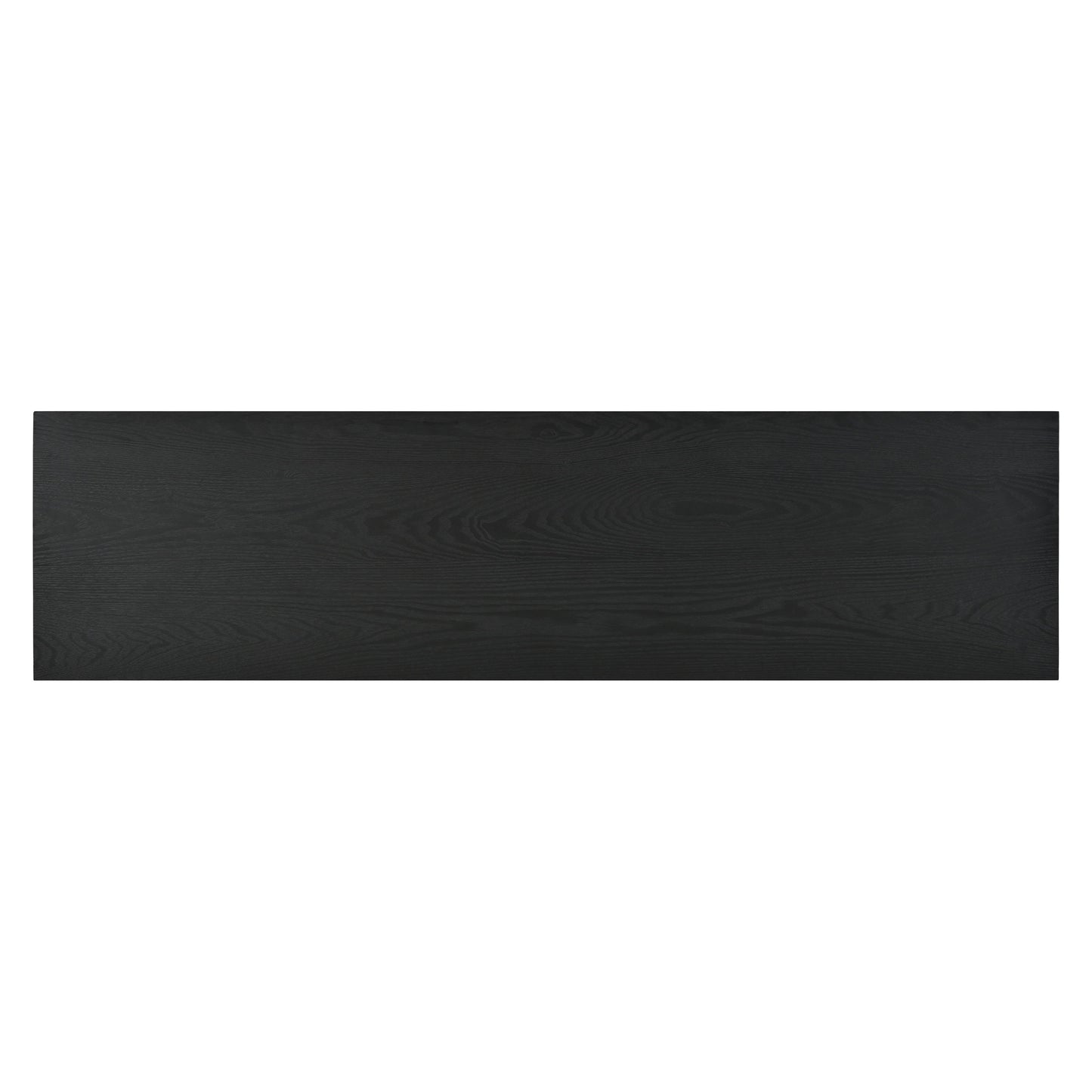 Modern Sideboard Buffet Cabinet With Handleless Press To Open Design, Carved Credenza Storage Cabinet With 4 Doors Construction - Black