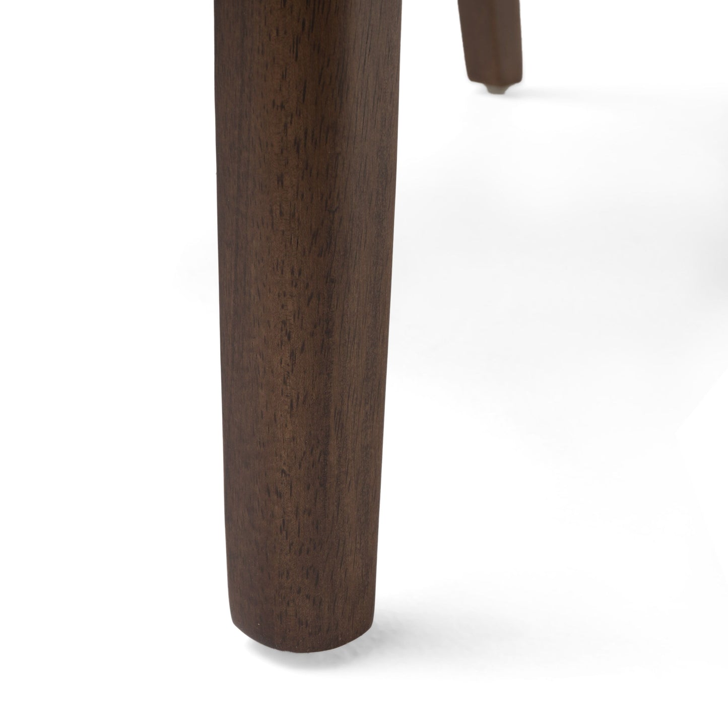 Contemporary Fabric Dining Chairs (Set of 2) - Light Beige / Walnut