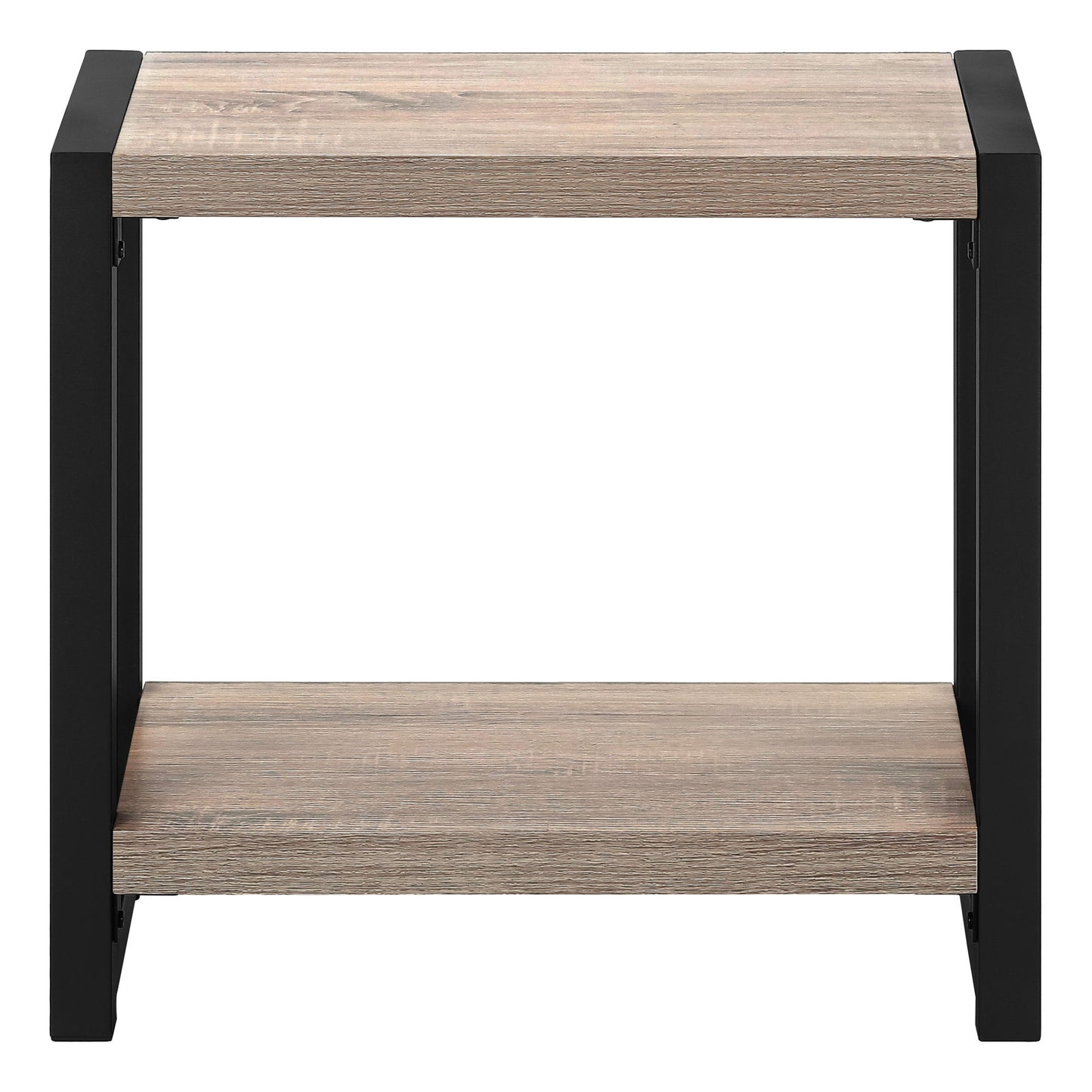Accent Side Table, Narrow, Small, 2 Tier, Versatile Placement - Taupe