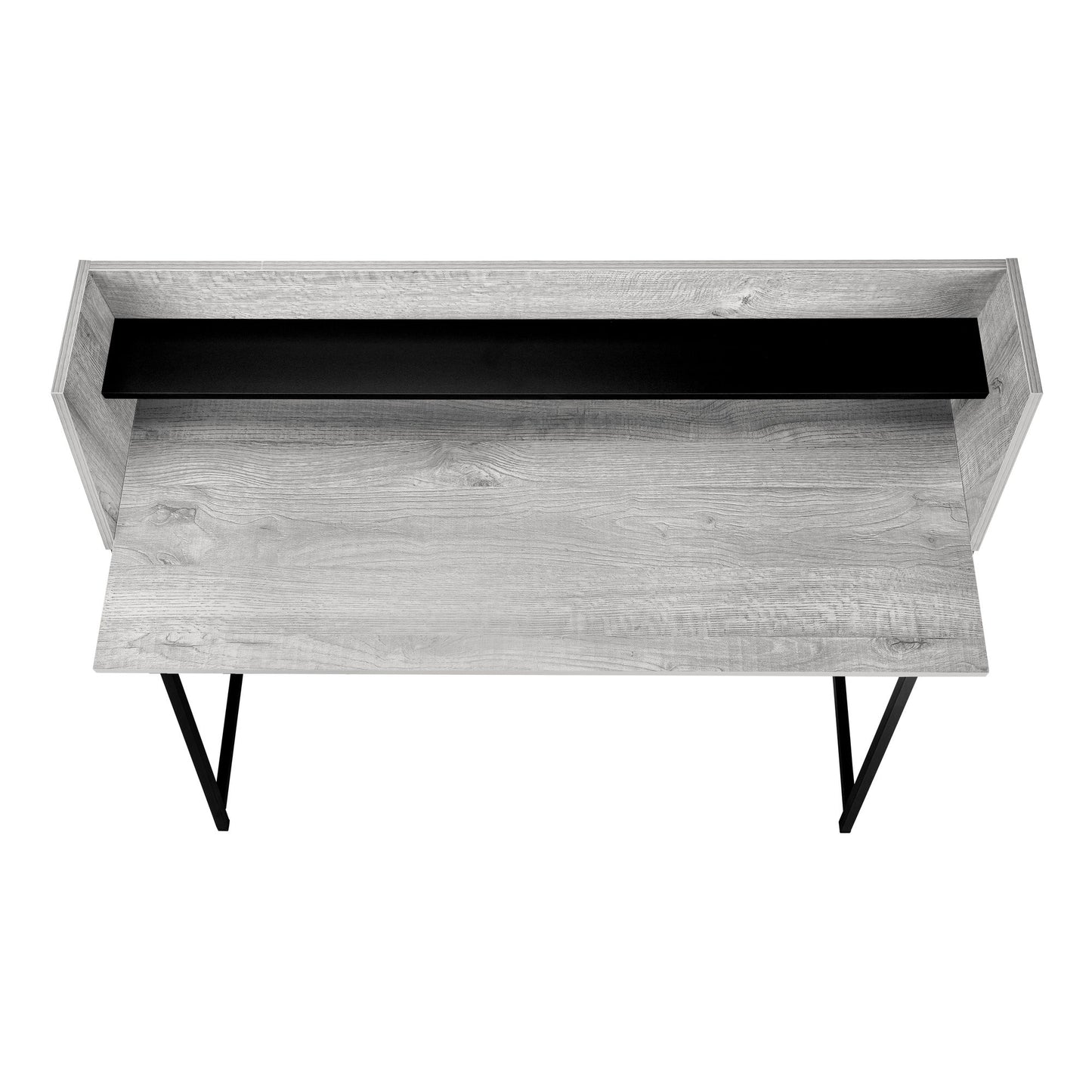 Computer Desk For Home Office, Laptop, Storage Shelves - Gray