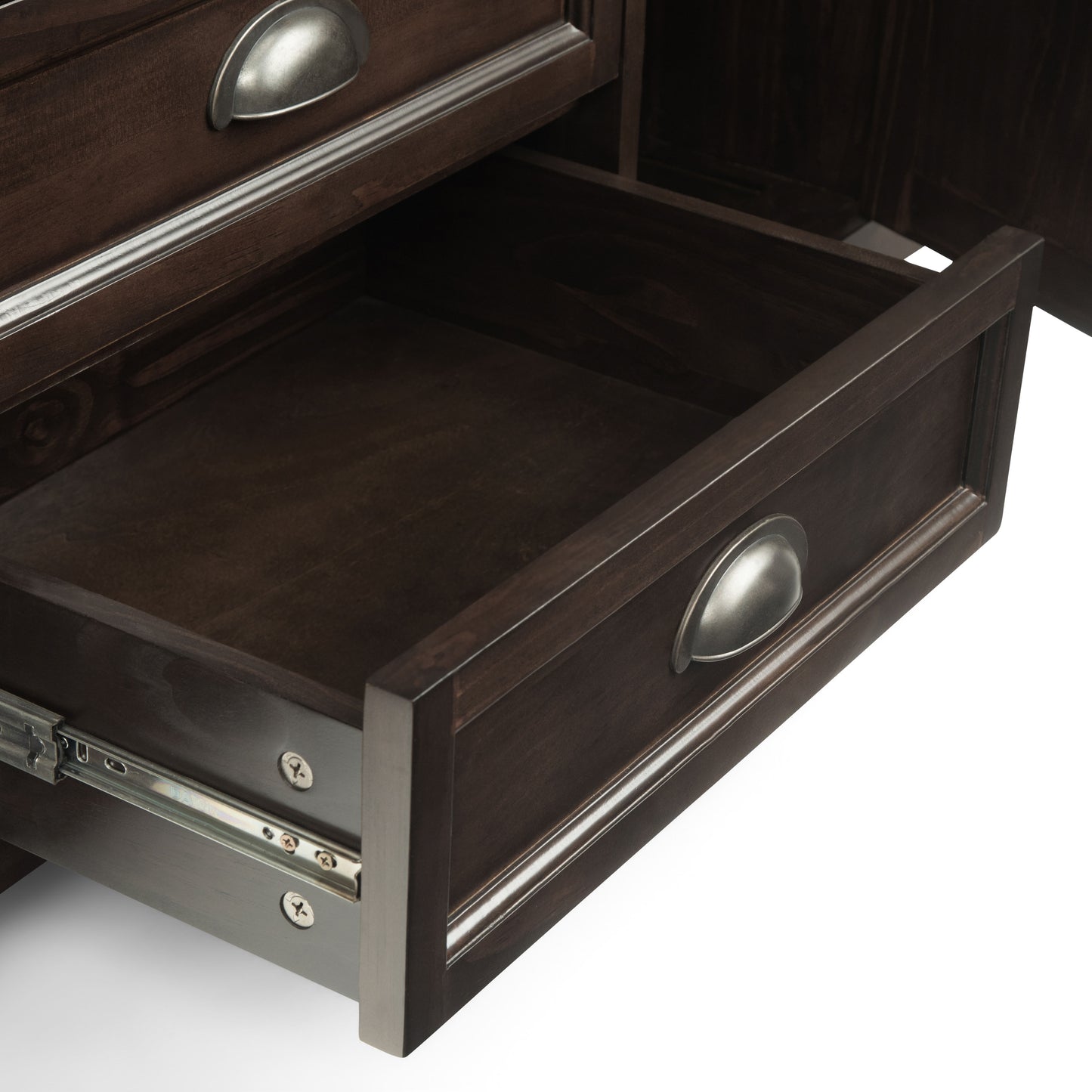 Burlington - TV Media Stand - Mahogany Brown