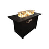 Propane Fire Pit Table With Cover - Black