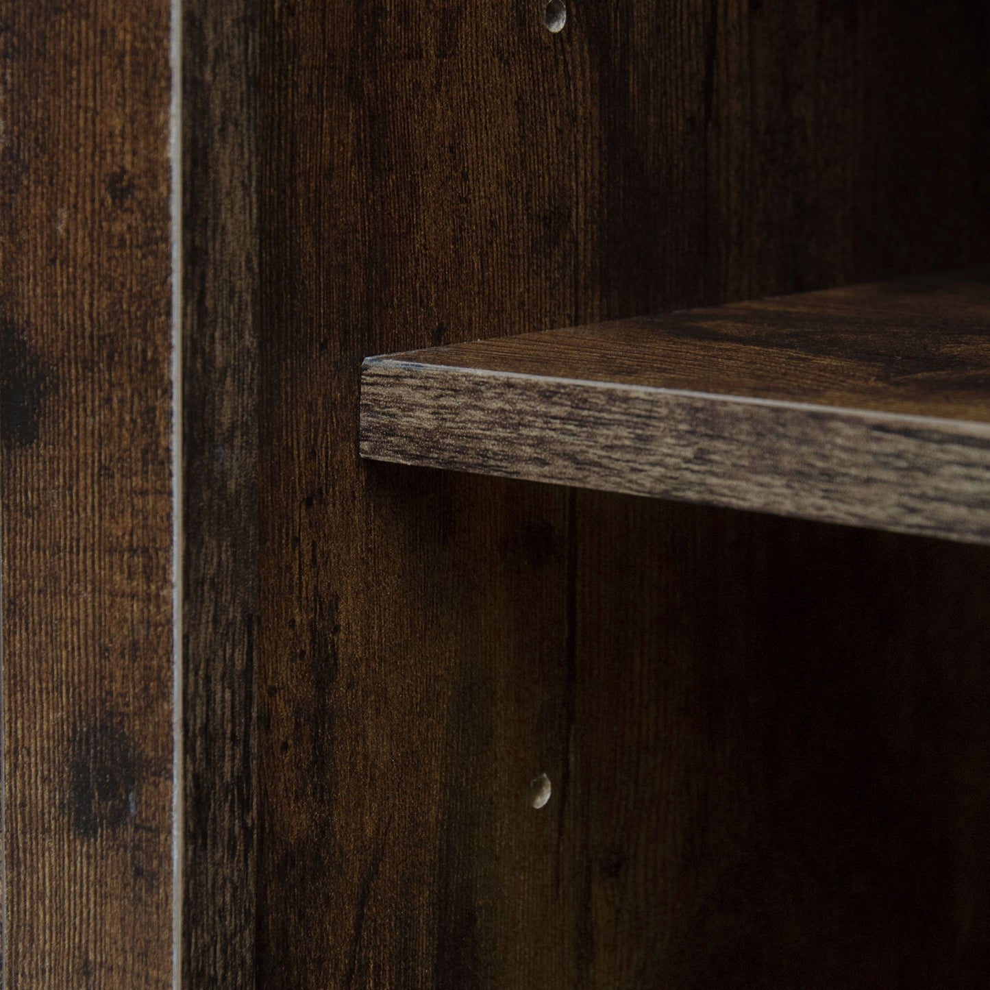 4 Door Cabinet With 1 Drawer, With 4 Adjustable Inner Shelves, Storage Cabinet - Natural