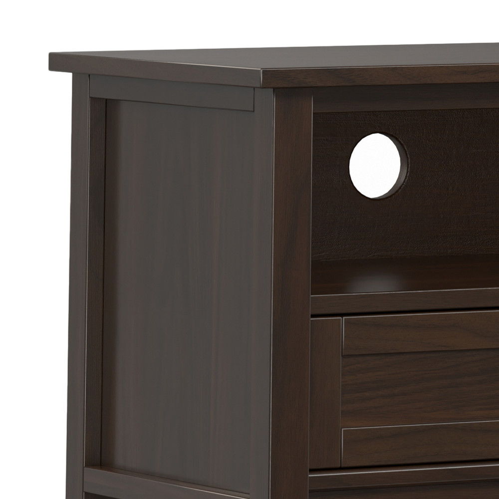 Warm Shaker - Low TV Media Stand - Brown