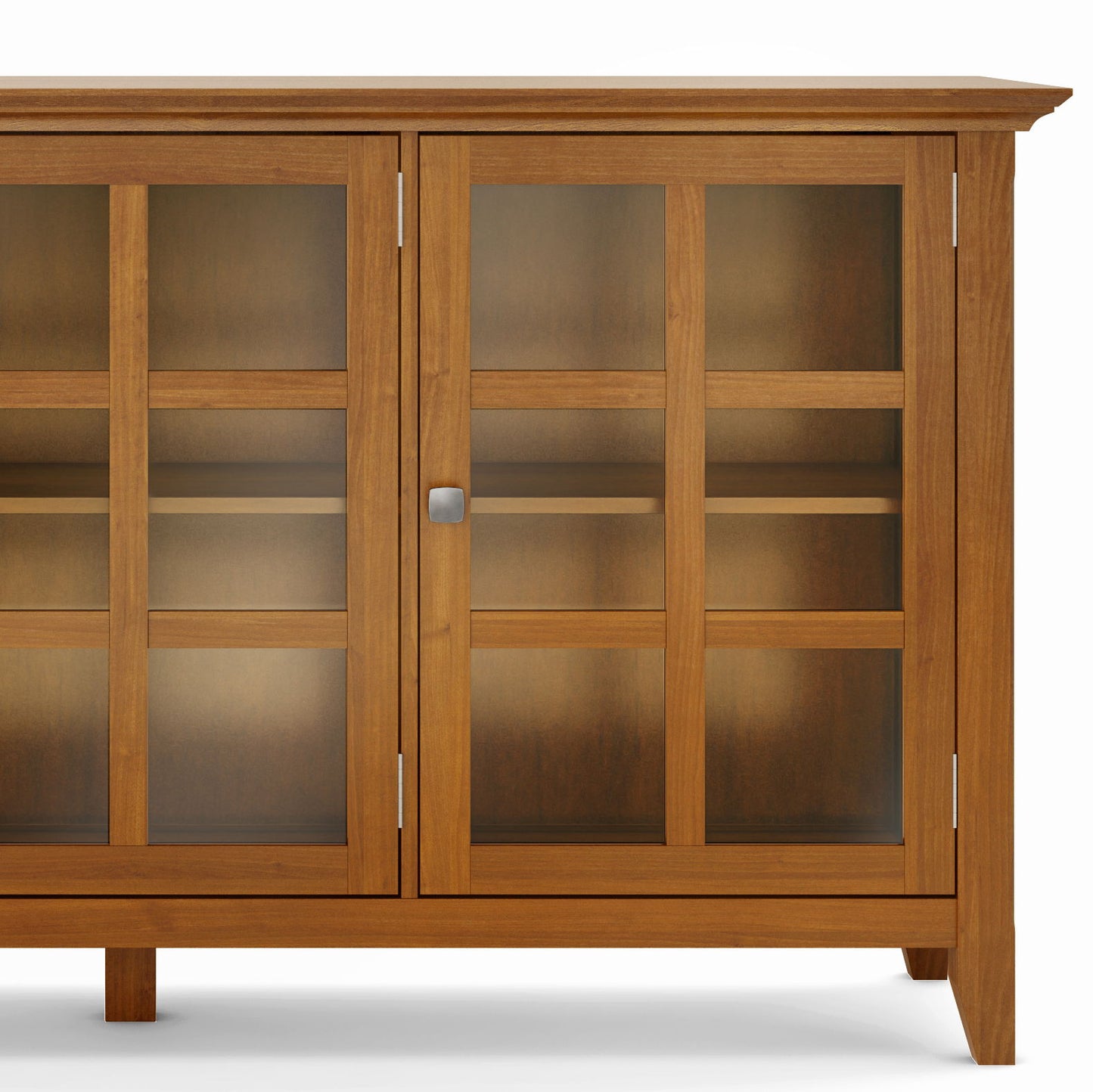 Acadian - Wide Storage Cabinet - Light Golden Brown