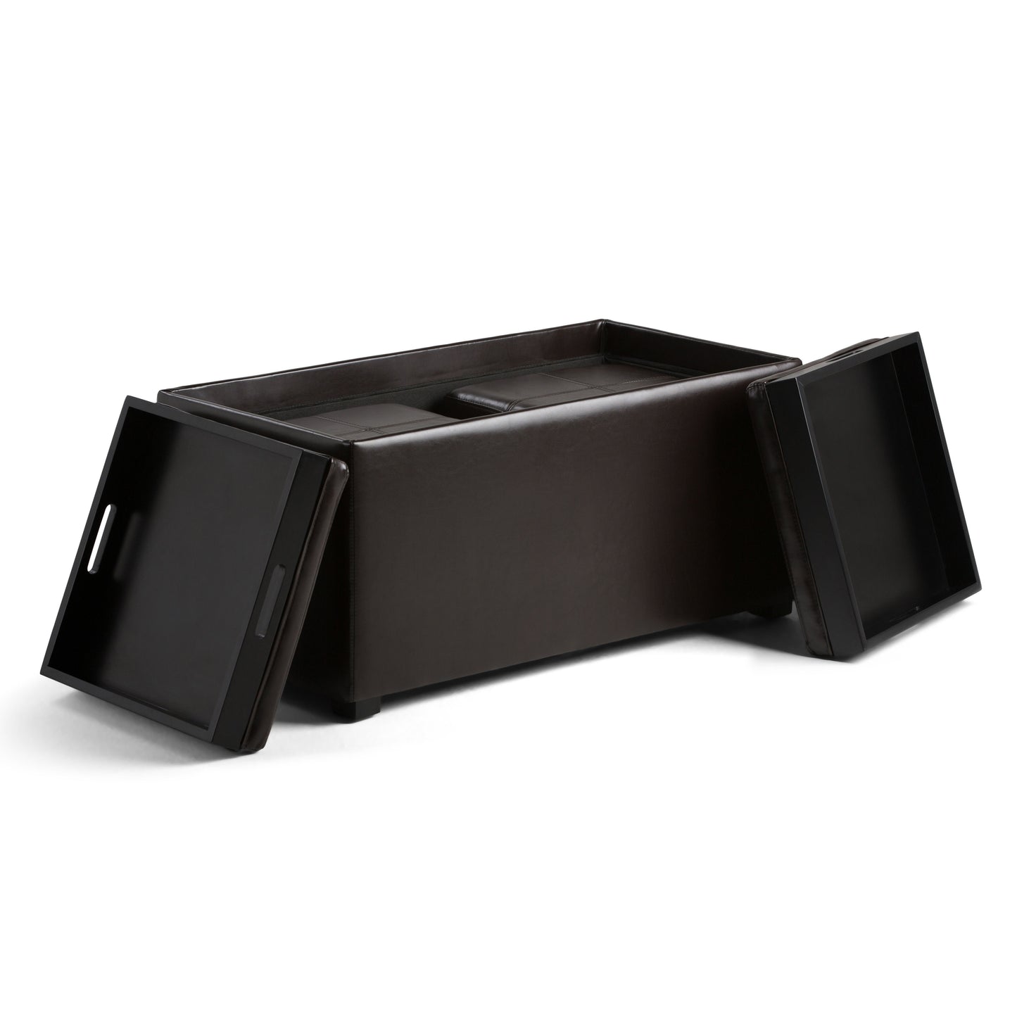 Avalon - 5 Piece Storage Ottoman - Tanners Brown