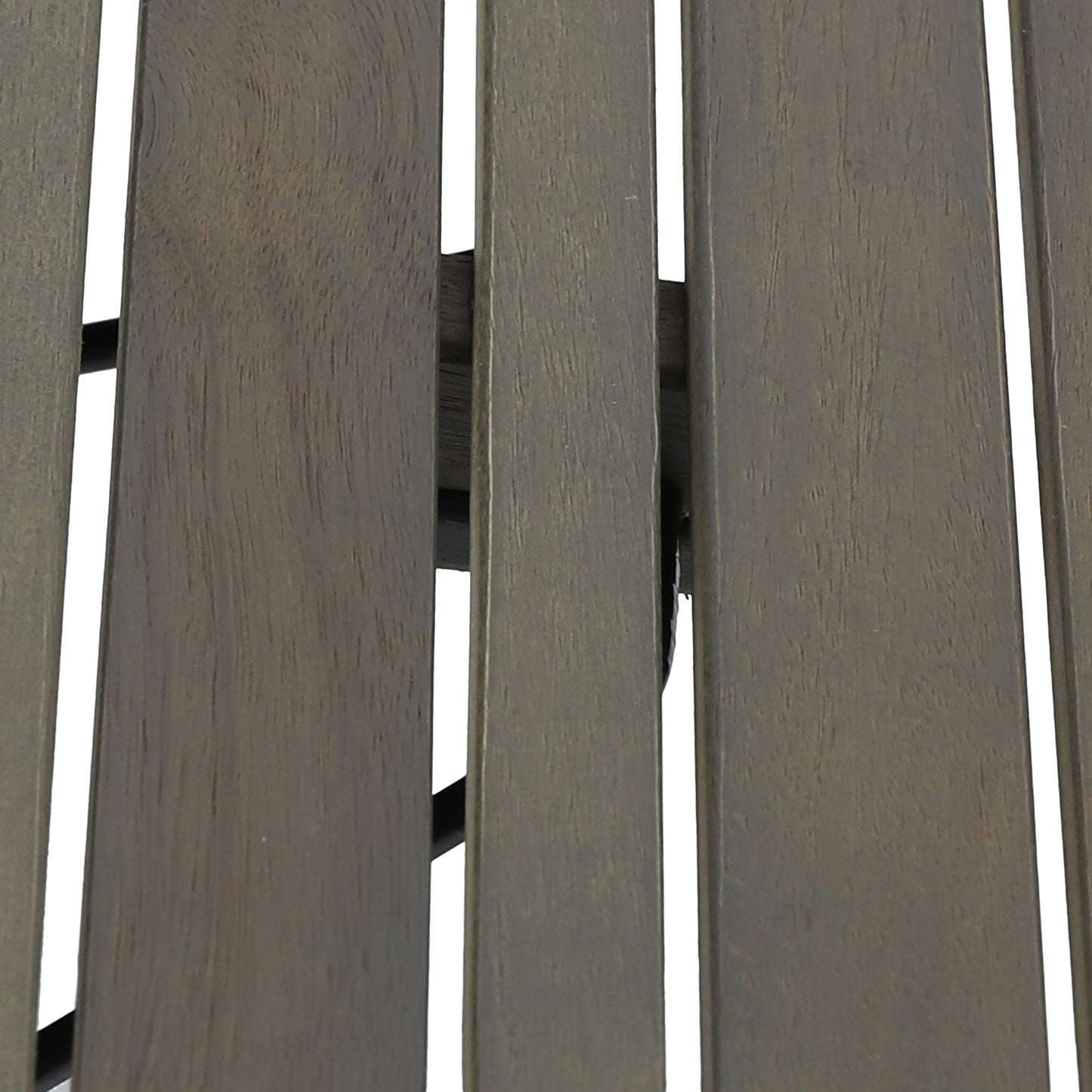 Temptation - Outdoor Foldable Side Table With Slat Design - Gray
