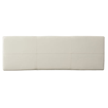 Glouster - Storage Ottoman With Leather Upholstery - Ivory