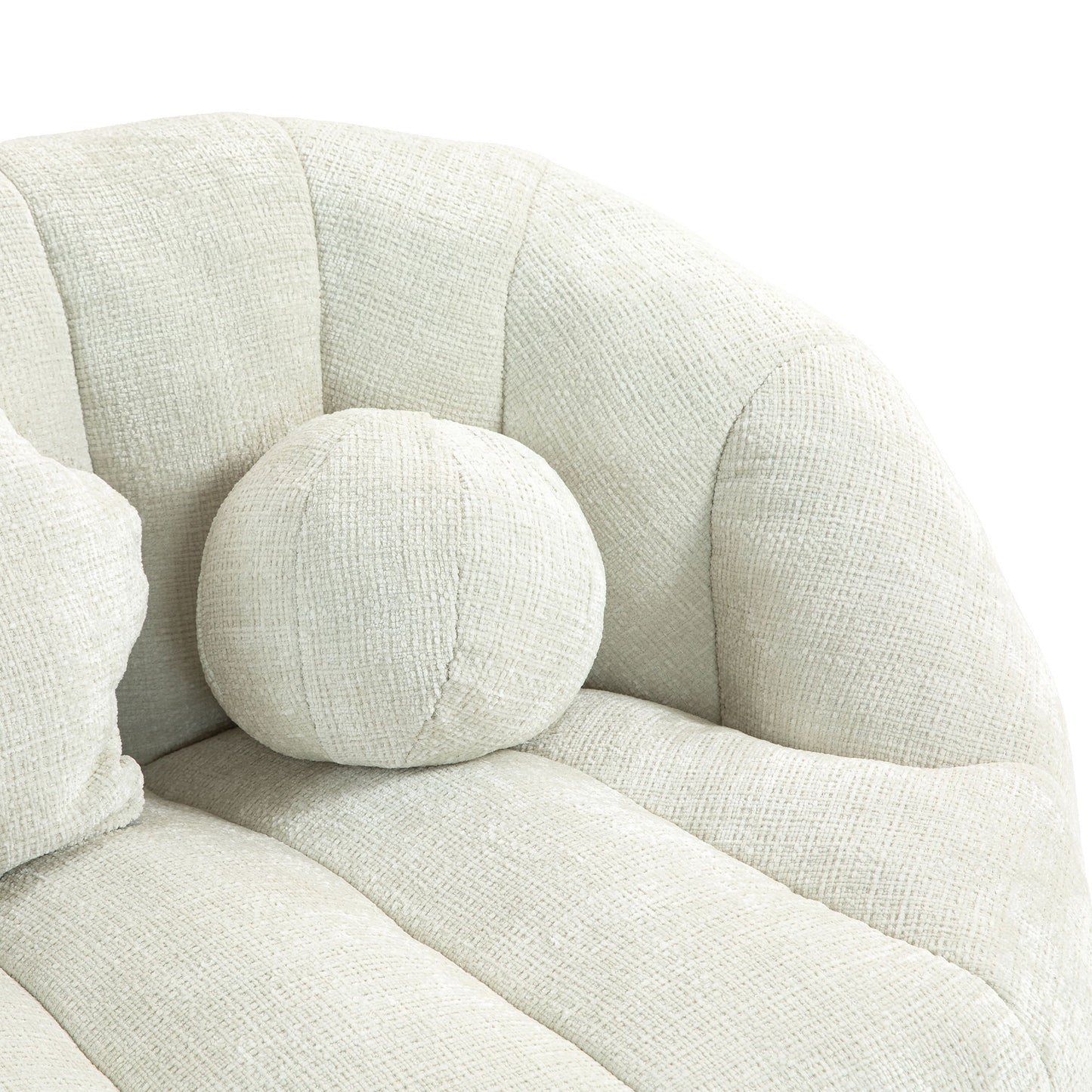 High Back Bean Bag Sofa Couch For Adults And Kids, Comfortable Lounger, Indoor & Outdoor Use - White