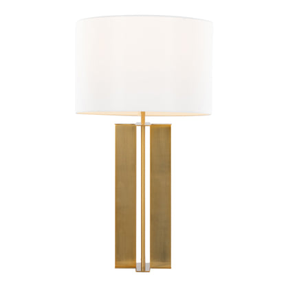 Cosmo - Glam Table Lamp - Antique Brass / White