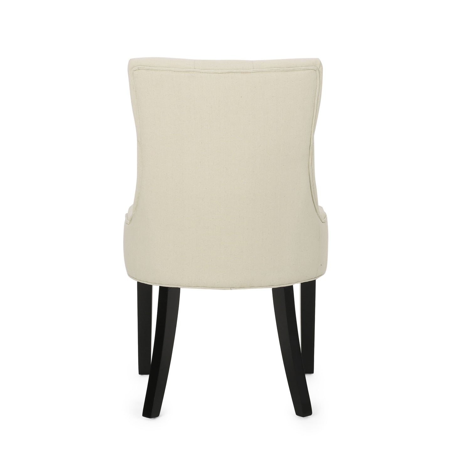 Cheney - Contemporary Dining Chair (Set of 2) Tufted Fabric Upholstery - Beige