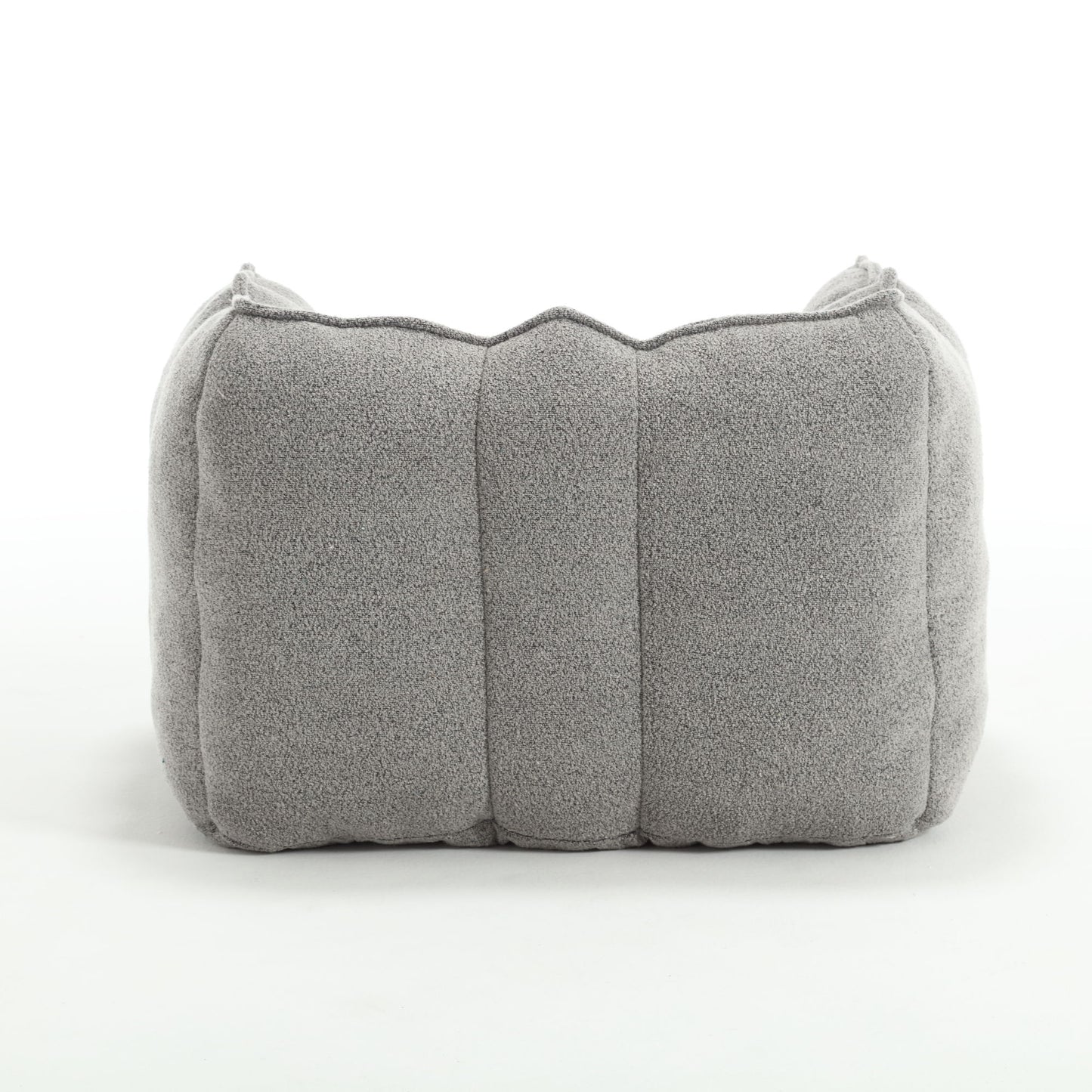 Soft Bean Bag Chair With High Resilient Foam (Chips) - Gray