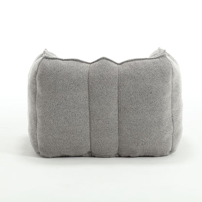 Soft Bean Bag Chair With High Resilient Foam (Chips) - Gray