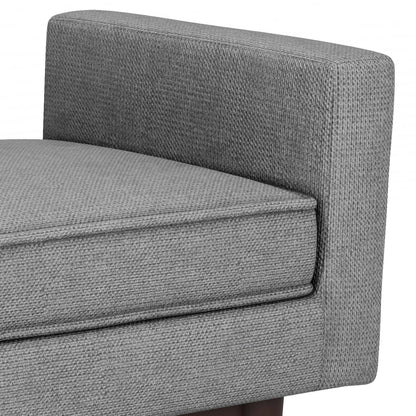 Scott - Small Ottoman Bench - Pewter Gray