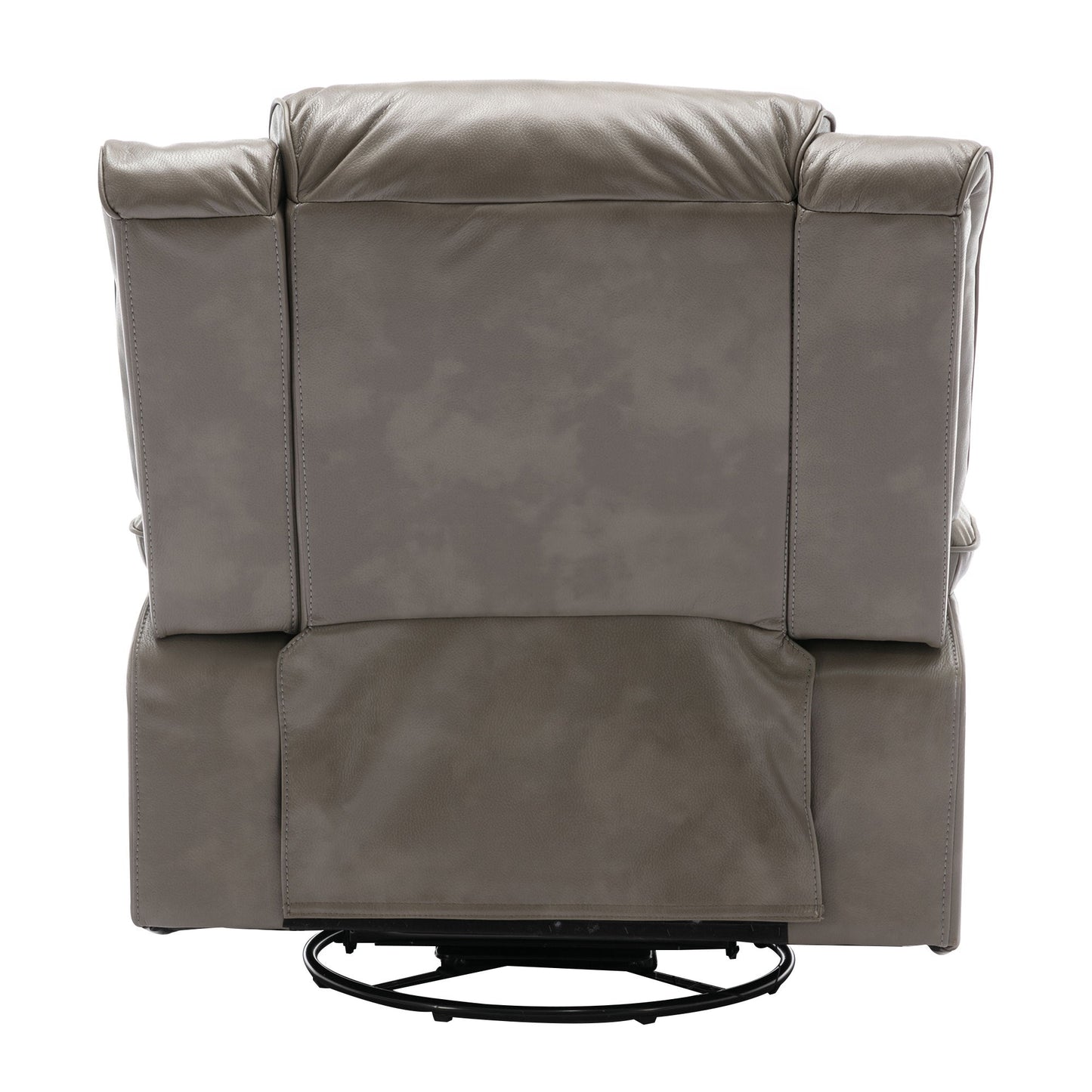 360ÔøΩÔøΩ Swivel And Rocking Home Theater Recliner Manual Recliner Chair With A Led Light Strip For Living Room - Gray