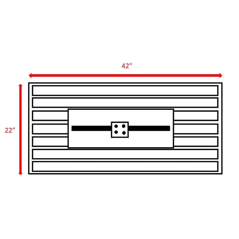 Rectangle Fire Pit - Black