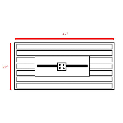 Rectangle Fire Pit - Black