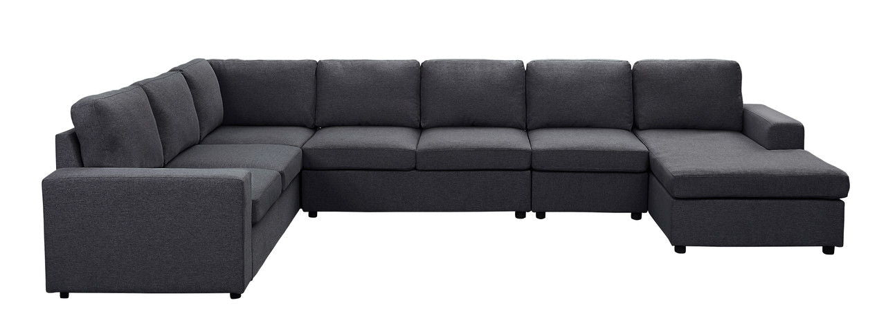 Hayden - Modular Sectional Sofa With Reversible Chaise - Dark Gray