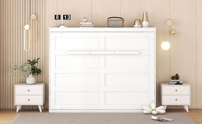 Full Size Murphy Wall Bed - White
