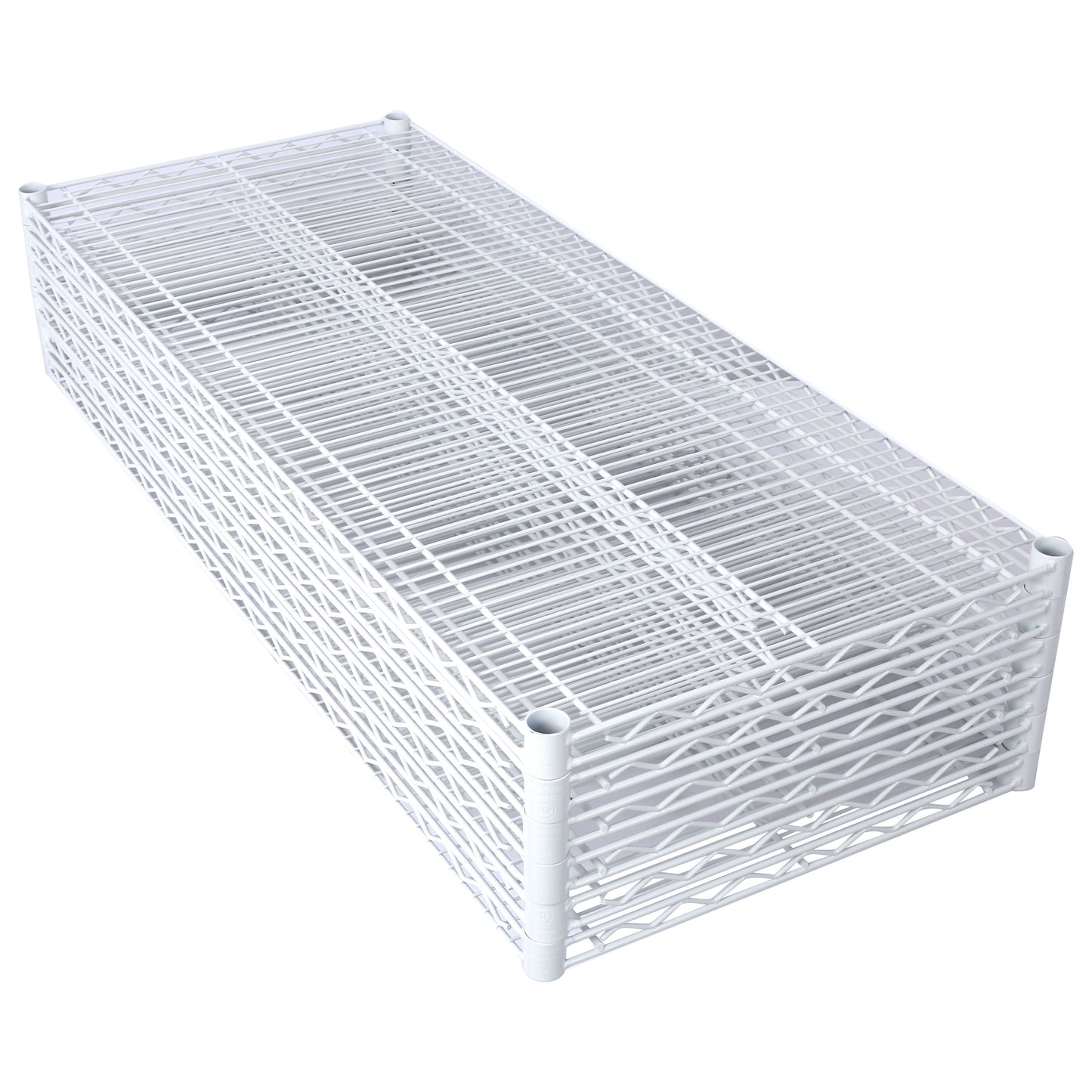 6 Tier 6000Lbs Capacity Nsf Metal Shelf Wire Shelving Unit, Heavy Duty Adjustable Storage Rack With Wheels & Shelf Liners For Commercial Grade Utility Steel Storage Rack - White