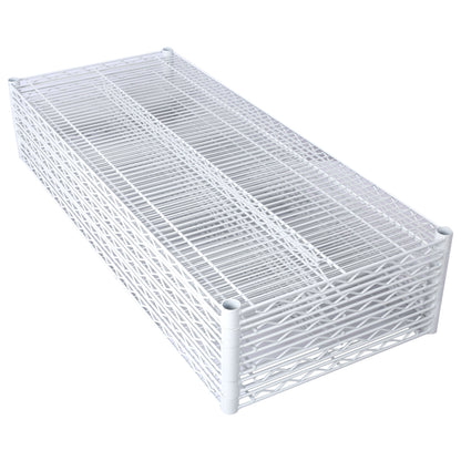 6 Tier 6000Lbs Capacity Nsf Metal Shelf Wire Shelving Unit, Heavy Duty Adjustable Storage Rack With Wheels & Shelf Liners For Commercial Grade Utility Steel Storage Rack - White