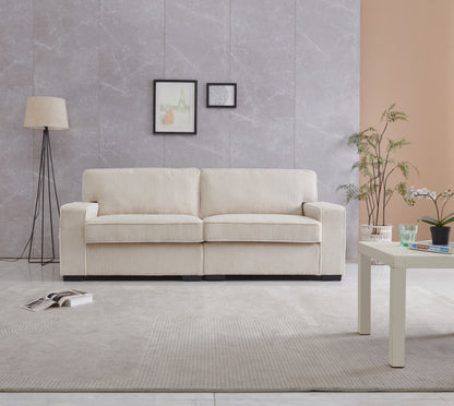 Stationary Loveseat - Cream