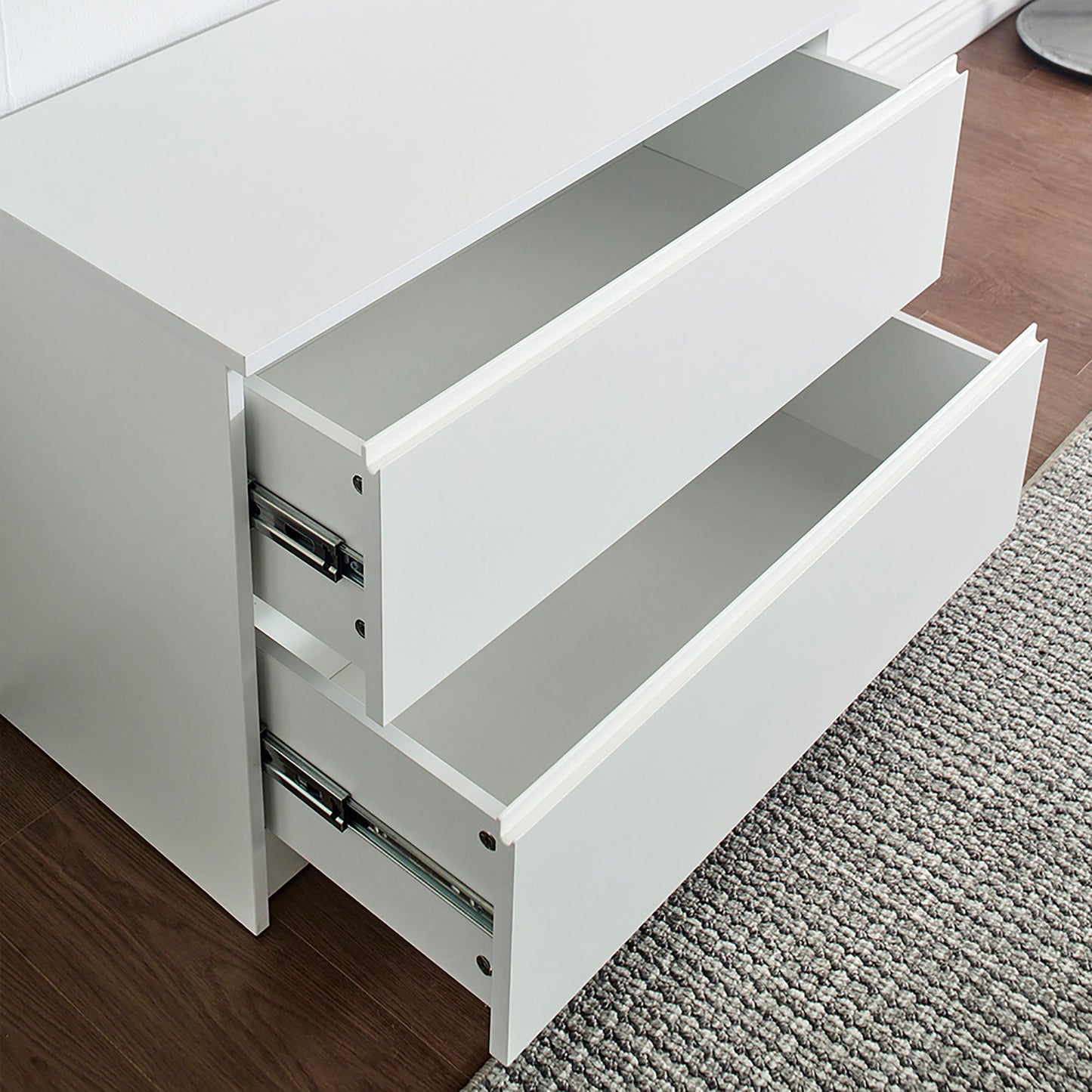 Devi - Wall Mounted Wood Closet System Modular Versatility And Warm - White