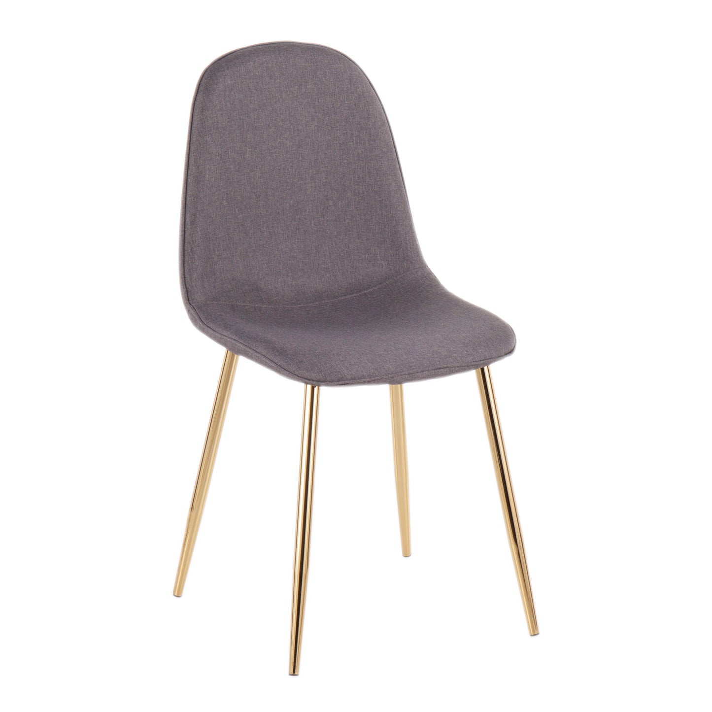 Pebble - Contemporary Chair (Set of 2) - Gold / Charcoal