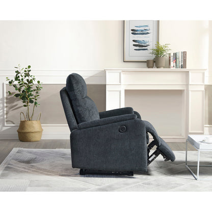 Recliner Chair With Power Function Easy Control Big Stocks, Recliner Single Chair - Dark Gray