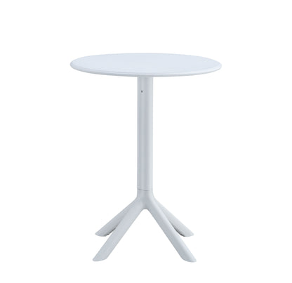 3 Piece Set, Plastic Arm Chair, Bistro Grs Premium Ocean Plastic - White