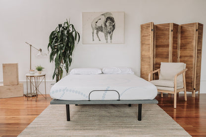 8" Twin Memory Foam Mattress - White, Light Blue