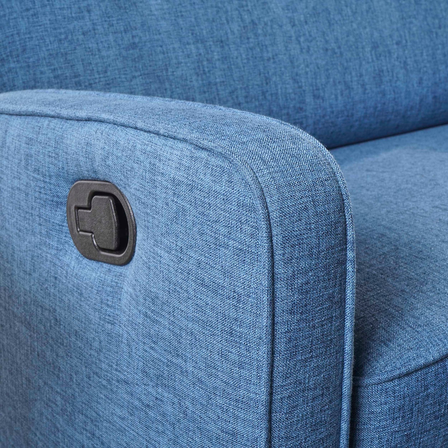 Wide Manual Standard Recliner - Blue